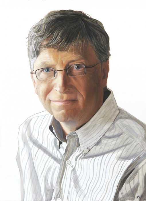 2065 Bill Gates Portrait Study
