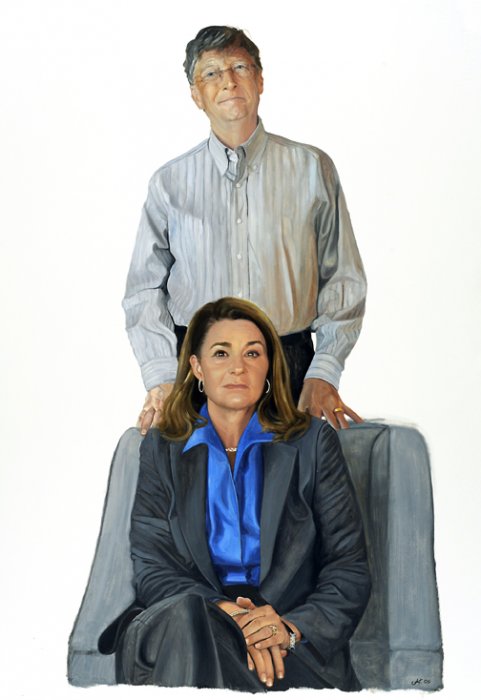 2001 Bill & Melinda Gates, Color Study #4