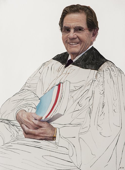 2241 Ray Clevenger, Study #5 (seated with books)