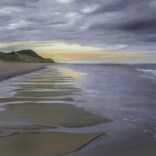 2422 Low Tide, Overcast & Glow (oil sketch)