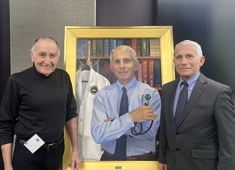 2492 Fauci & me at the portrait unveiling 240118