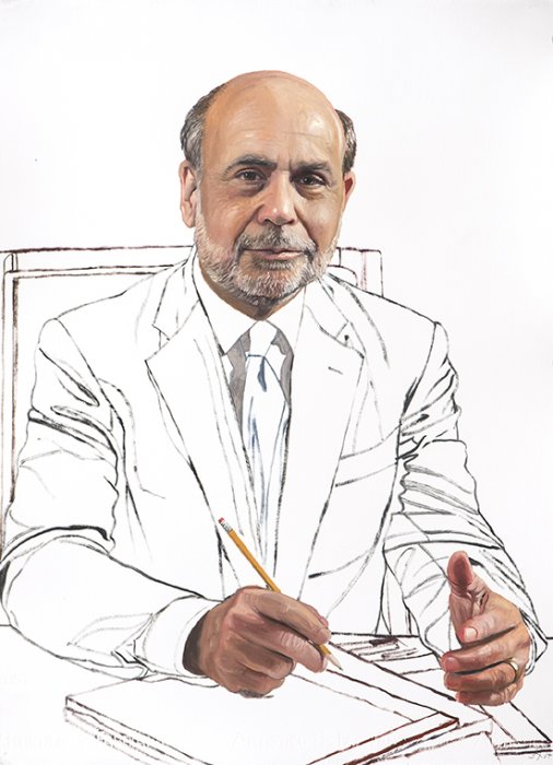 2184 Ben Bernanke, Study #3 (seated facing front)