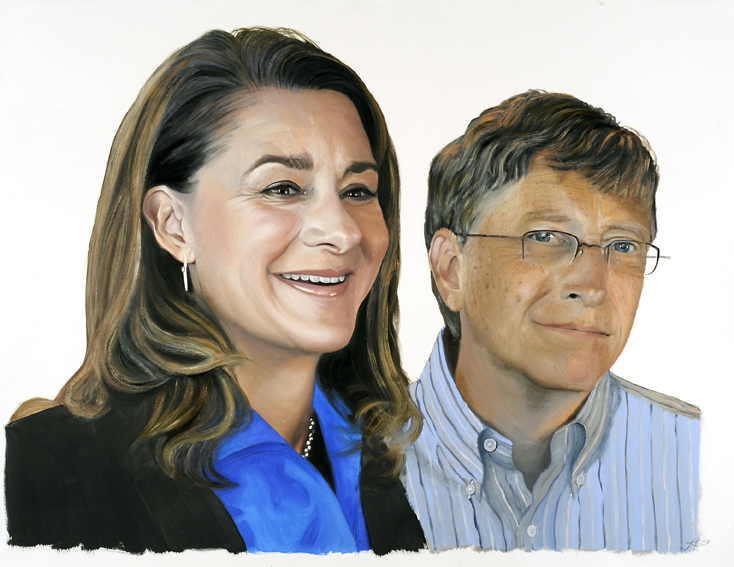 2007 Bill & Melinda Gates, Color Study #6