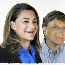 2007 Bill & Melinda Gates, Color Study #6