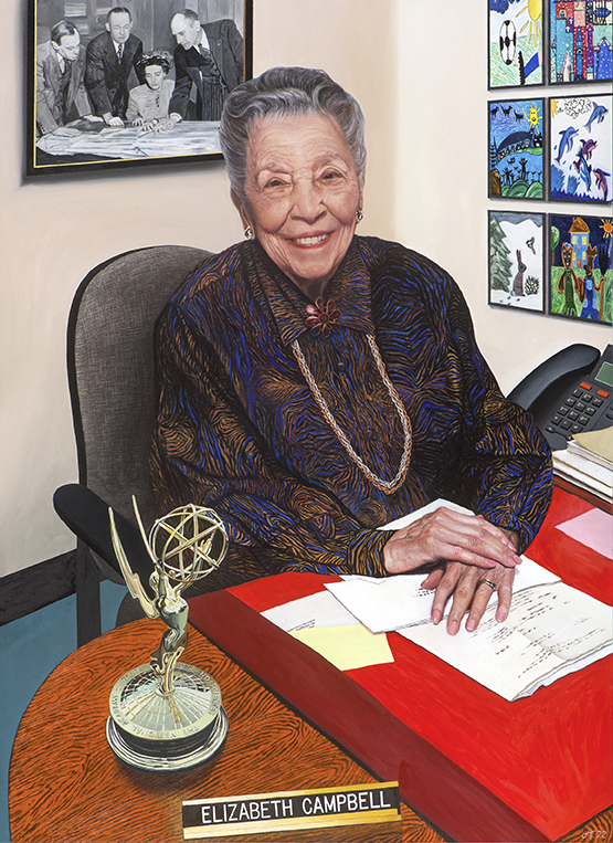 2460 Elizabeth Campbell. Founder of WETA-TV, the first public television station in Washington, D.C. 