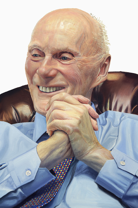 1088dtl Fred Kavli, Color Study of Pencil Sketch #13 - detail