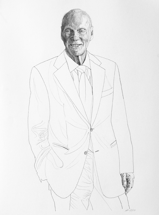 1068 Fred Kavli Pencil Sketch #3