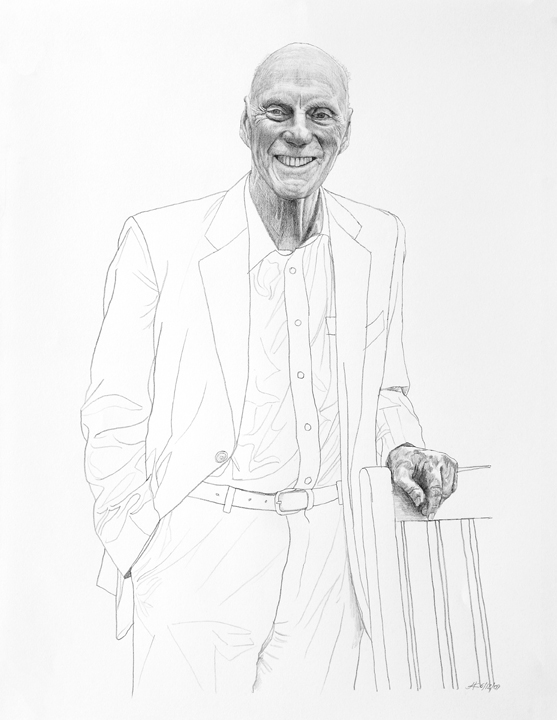 1075 Fred Kavli Pencil Sketch #10