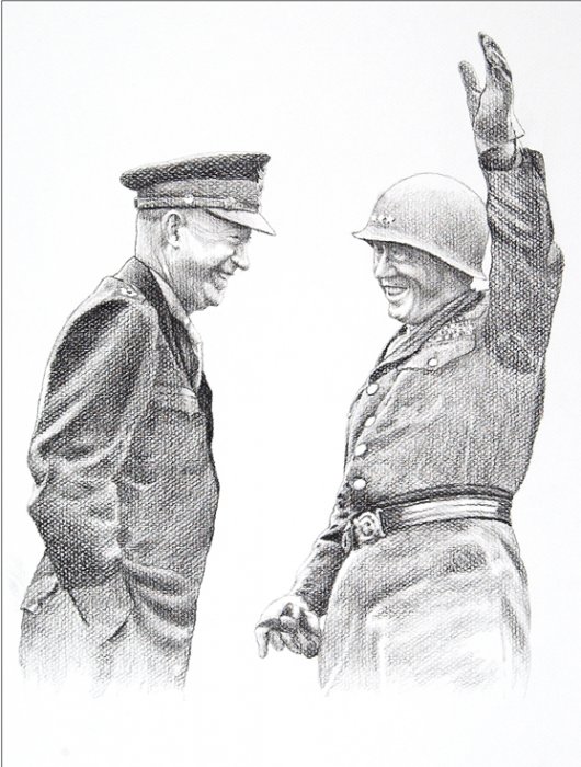Eisenhower and Patton