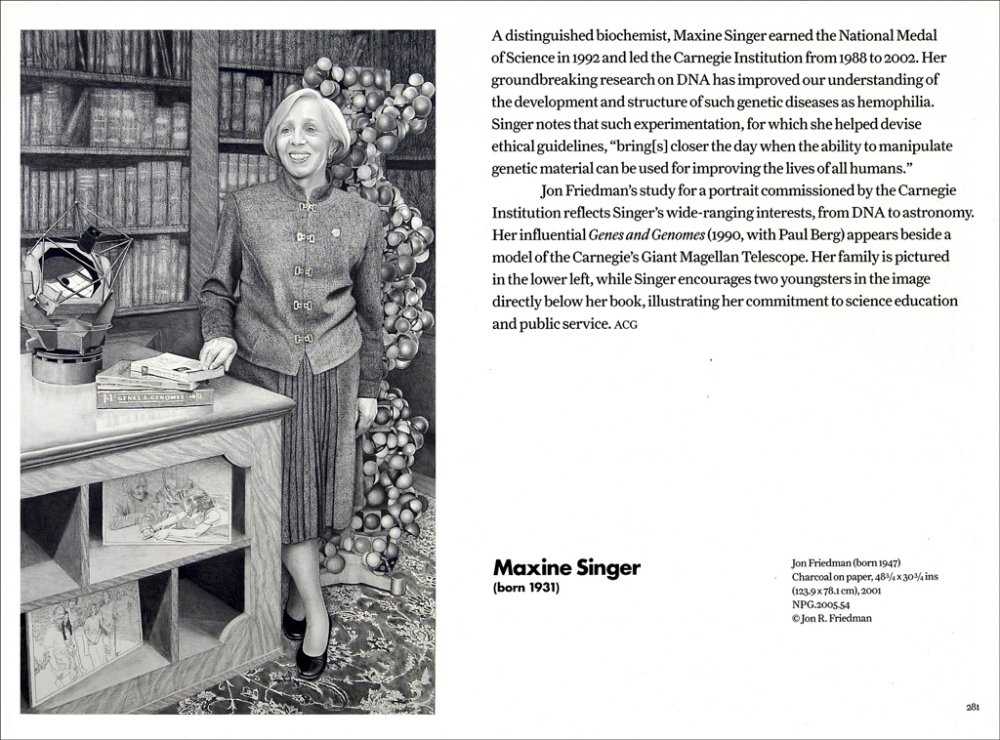 Portrait of a Nation, Hightlights from the National Portrait Gallery, Maxine Singer entry