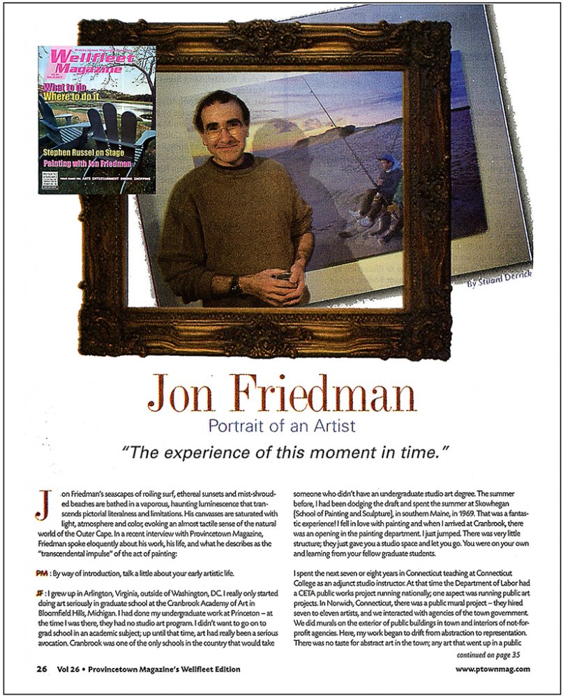 Provincetown Magazine Wellfleet Edition, Vol. 26, Feature Article page 26