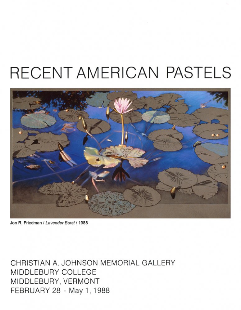 Recent American Pastels, Exhibition Catalogue, February 1988, cover
