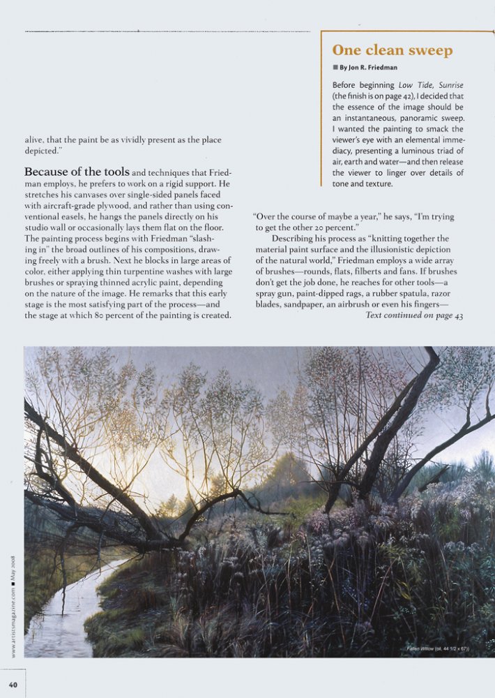 The Artist's Magazine, May 2008 page 40