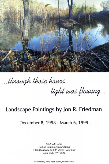 Nathan Cummings Foundation Exhibition Catalogue, December 1998 Announcement