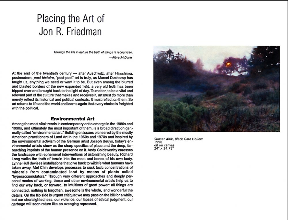 Nathan Cummings Foundation Exhibition Catalogue, December 1998 pages 3 and 4