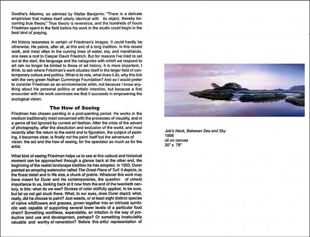 Nathan Cummings Foundation Exhibition Catalogue, December 1998 pages 7 and 8